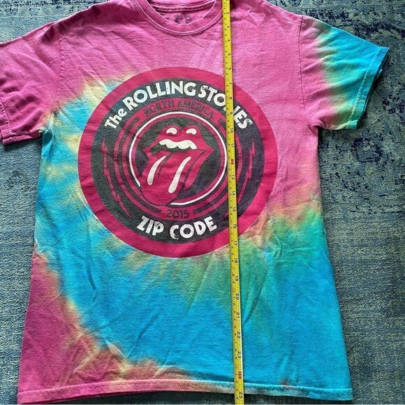 The Rolling Stones North America 2015 Zip Code Tour T-Shirt Size S - Picture 4 of 6